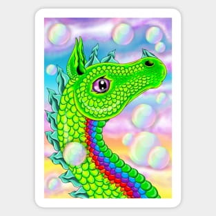 Green Air Dragon Sticker